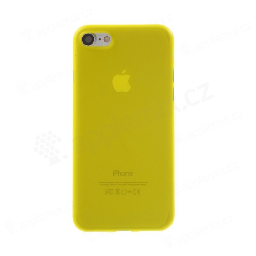 Kryt / obal pro Apple iPhone 7 / 8 / SE (2020) / SE (2022) - ochrana čočky - ultratenký - plastový - matný - žlutý