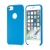 Kryt pro Apple iPhone 6 / 6S - gumový - příjemný na dotek - výřez pro logo - modrý