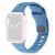 Remienok pre Apple Watch Ultra 49 mm / 45 mm / 44 mm / 42 mm - vrúbkovaný - silikónový - modro-šedý