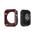 Kryt / rámeček pro Apple Watch 38mm 1 / 2 / 3 series - sportovní - silikonový - černý / červený