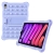 Kryt pro Apple iPad mini 6 - stojánek - bubliny "pop-it" - silikonový - fialový