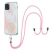 Kryt pre Apple iPhone 11 Pro - mramorové vzory - šnúrka - ružový