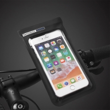 Voděodolné pouzdro na kolo SAHOO pro Apple iPhone včetně Plus a Max - látkové - černé