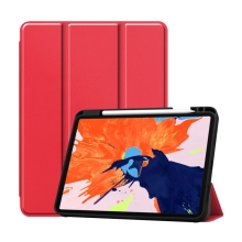 Pouzdro pro Apple iPad Pro 12,9&quot; (2018) / 12,9&quot; (2020) - stojánek + prostor pro Apple Pencil - červené