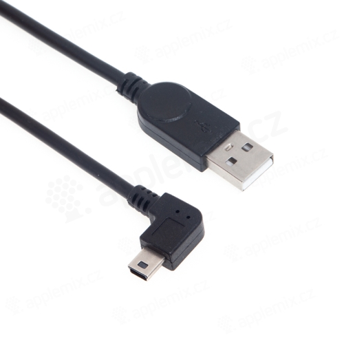 Nabíjací kábel USB-A / Mini USB-B - 10 cm - čierny