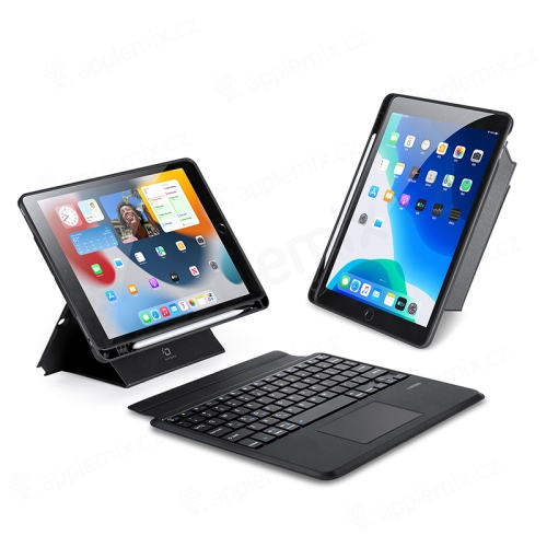 Klávesnica DUX DUCIS + puzdro + trackpad pre Apple iPad Air 3 / Pro 10,5" / 10,2" (2019 - 21) - slot na ceruzku - čierna