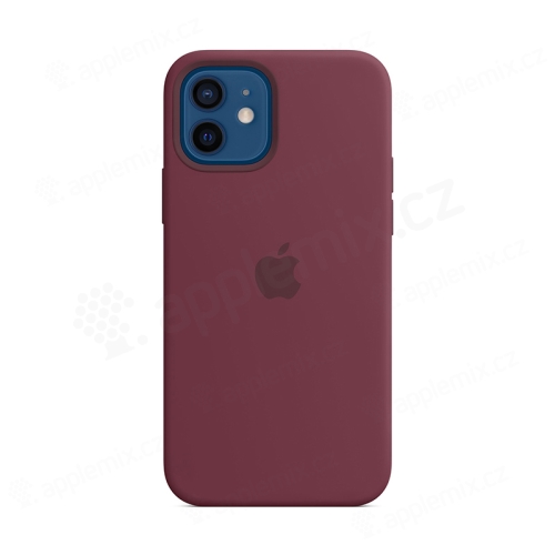 Originálny kryt pre Apple iPhone 12 / 12 Pro - silikónový - slivkovo fialový