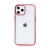 Kryt FORCELL Electro Matt pro Apple iPhone 12 / 12 Pro - gumový - průhledný / červený