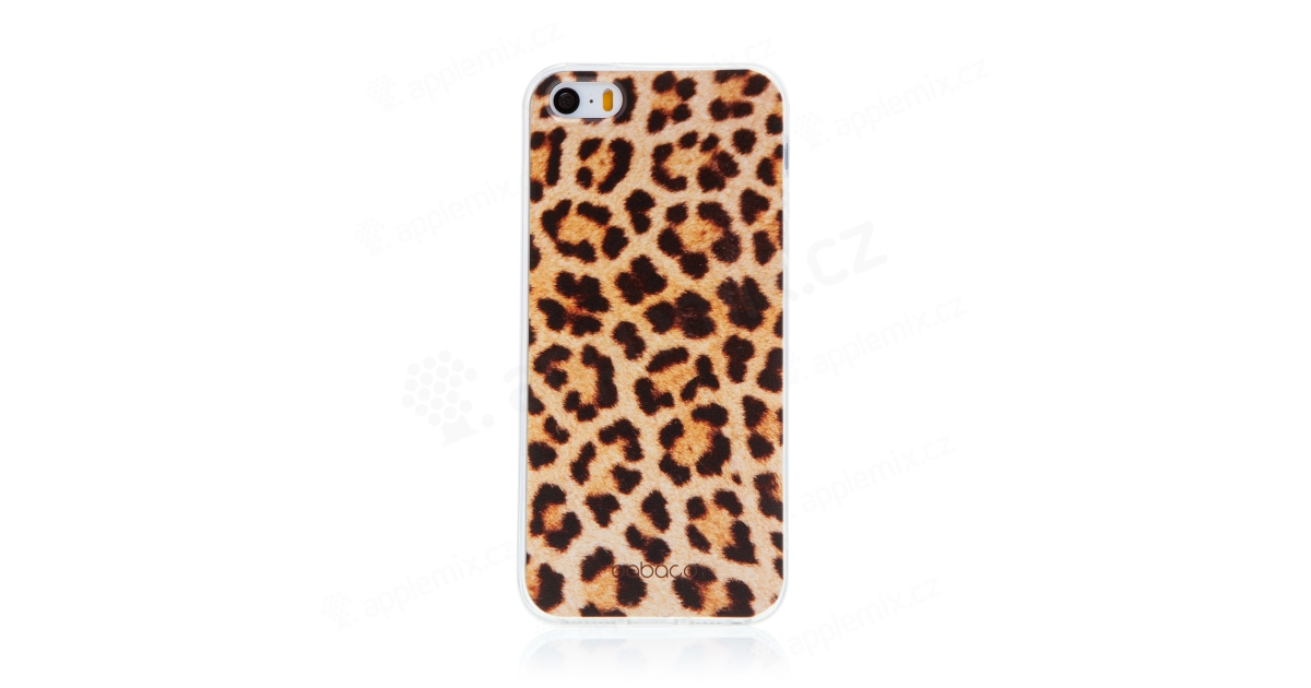 Kryt BABACO pro Apple iPhone - gumový - leopardí vzor