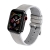 Remienok pre Apple Watch 41 mm / 40 mm / 38 mm - silikón / koža - sivý