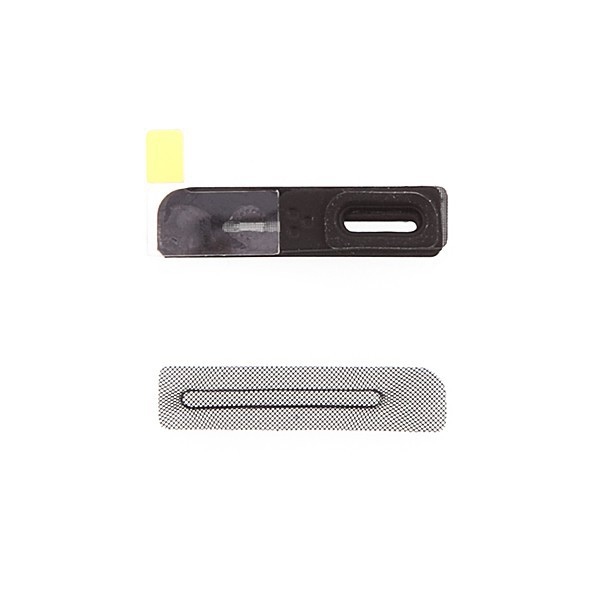 Antiprachová mřížka se silikonovým úchytem horního reproduktoru / sluchátka pro Apple iPhone 6 / 6 Plus - kvalita A+