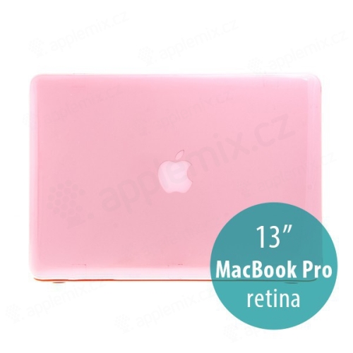 Tenké ochranné plastové puzdro pre Apple MacBook Pro 13 Retina (model A1425, A1502) - lesklé - ružové