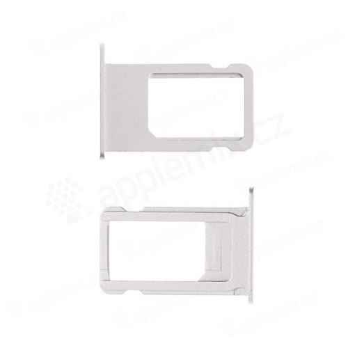Rámeček / šuplík na Nano SIM pro Apple iPhone 6S  - stříbrný (silver) - kvalita A+