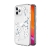Kryt KINGXBAR pro Apple iPhone 12 / 12 Pro - s kamínky - gumový / plastový - bílé květy