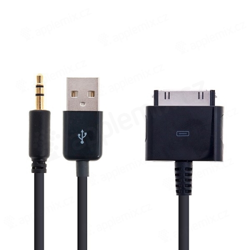 Nabíjecí kabel 3v1 Audio / Data / USB pro Apple iPhone a iPod
