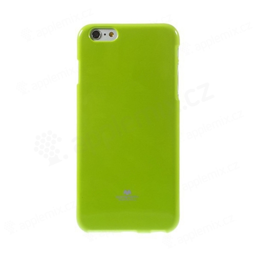 Kryt Mercury Goospery pro Apple iPhone 6 Plus / 6S Plus gumový - zelený s třpytivými prvky