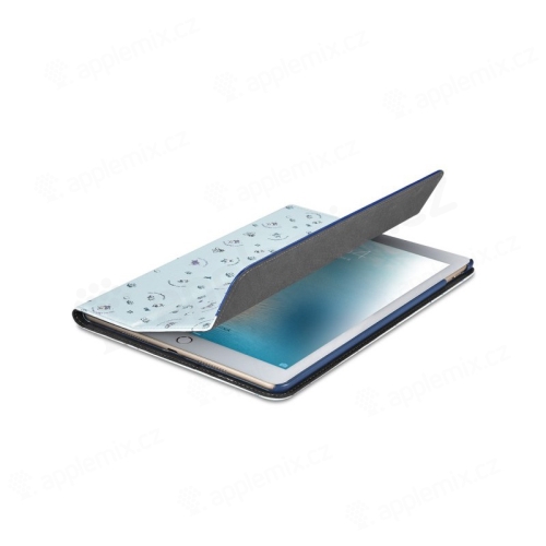 XOOMZ puzdro pre Apple iPad Pro 10,5" / Air 3 (2019) - inteligentná funkcia spánku + stojan - modré - včely a kvety