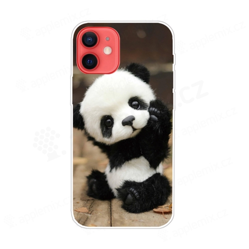 Kryt pre iPhone 12 / 12 Pro - gumový - malá panda
