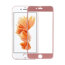 Tvrzené sklo DEVIA (Tempered Glass) pro Apple iPhone 6 Plus / 6S Plus - Rose Gold rámeček + zadní fólie - 0,26mm