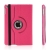 Puzdro/kryt pre Apple iPad mini 4 - 360° otočný držiak a priehradka na dokumenty - ružové