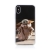 Kryt STAR WARS pro Apple iPhone X / Xs - Mandalorian / Baby Yoda - gumový - černý