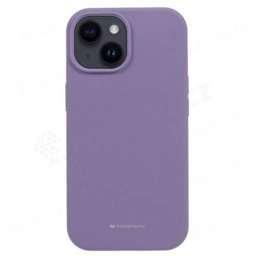 MERCURY Silky-Soft kryt pre Apple iPhone 15 - príjemný na dotyk - silikónový - fialový