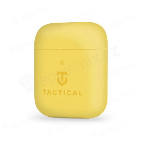 Pouzdro / obal TACTICAL pro Apple AirPods - příjemné na dotek - silikonové - žluté