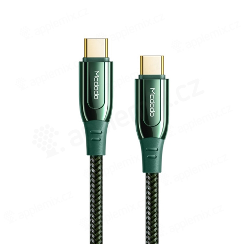 Synchronizační a nabíjecí kabel MCDODO pro Apple zařízení - USB-C / USB-C - 100W - 1,2m - zelený