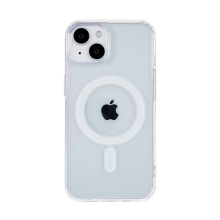 Kryt pro Apple iPhone 14 - podpora MagSafe - plastový / gumový - průhledný