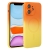 Kryt pro Apple iPhone 11 - podpora MagSafe - barevný přechod - ochrana kamery - gumový - oranžový/žlutý