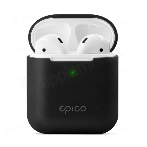 Pouzdro / obal pro Apple AirPods 2019 s bezdrátovým pouzdrem EPICO - silikonové - černé
