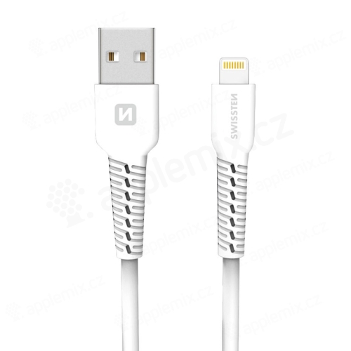 Nabíjací kábel SWISSTEN pre Apple iPhone / iPad - USB-A / Lightning - 1 m - biely