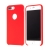 Kryt pro Apple iPhone 8 Plus - gumový - příjemný na dotek - výřez pro logo - červený