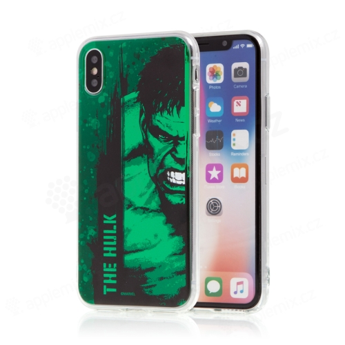 Kryt MARVEL pre Apple iPhone X / Xs - Hulk - gumový
