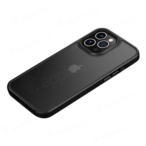 Kryt MOCOLO pre Apple iPhone 13 - plast / guma - priesvitný čierny
