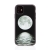 Kryt pre Apple iPhone 11 - gumový - čierny - mesiac nad morom