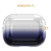 Pouzdro KINGXBAR pro Apple AirPods Pro - plastový - barevný přechod - černé