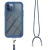 Kryt pre Apple iPhone 12 Pro Max - Odolný - Šnúrka na zavesenie - Plast / guma - Modrý