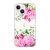 Kryt BABACO pro Apple iPhone 14 - gumový - květiny - průhledný