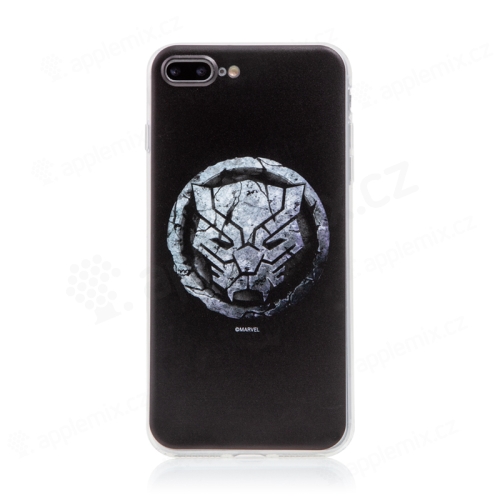 Kryt MARVEL pro Apple iPhone 7 Plus / 8 Plus - Black Panther - gumový - černý