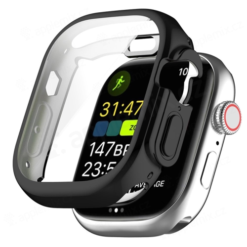 Kryt pro Apple Watch Ultra / Ultra 2 49mm - gumový - průhledný / černý