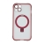 Kryt Mag Ring pro Apple iPhone 13 - podpora MagSafe + stojánek - gumový - červený