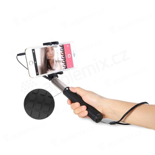 Teleskopická selfie tyč / monopod ROCK - kabelová spoušť + bluetooth dálková spoušť