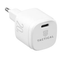 Nabíječka / EU napájecí adaptér TACTICAL - USB-C - 20W - bílá