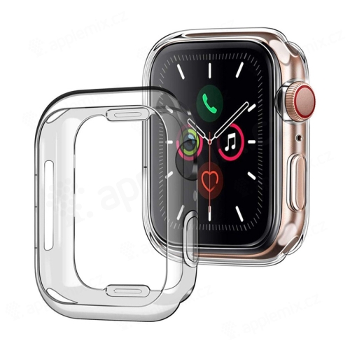 Kryt / puzdro pre Apple Watch 41mm Series 7 - gumové - priehľadné