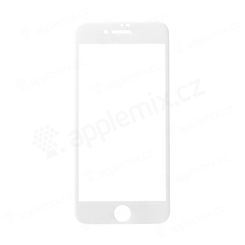 Tvrzené sklo (Tempered Glass) AMORUS pro Apple iPhone 8 - na přední část - 3D hrana - bílý rámeček
