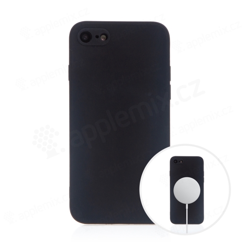 Kryt pro Apple iPhone 7 / 8 / SE (2020) - MagSafe magnety - silikonový - černý