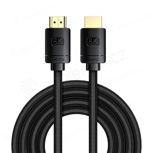Prepojovací kábel BASEUS HDMI-HDMI (verzia 2.1) - podpora 8K@60Hz - čierny - 3 m