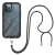 Kryt pre Apple iPhone 12 / 12 Pro - Odolný - Šnúrka na zavesenie - Plast / guma - Čierny