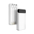 Externá batéria / powerbanka DUDAO - 3x kábel - USB-C / Micro USB / Lightning - 20000 mAh - biela